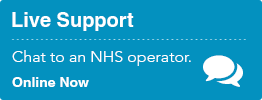 There are no NHS operators available to chat at this time